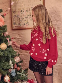 Angel & Rocket Pull Holly Fa La La La