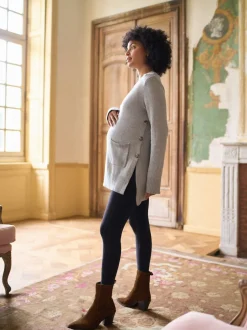 Seraphine Pull col rond en coton mélangé grossesse et allaitement New