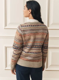Laura Ashley Pull Fairisle en maille à Col rond Online