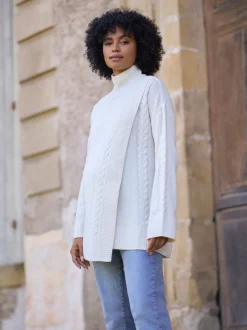 Seraphine Pull long de Grossesse et d’Allaitement Premium 100% laine mérinos