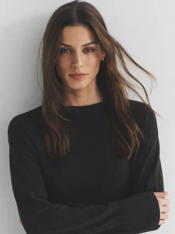 The Set Pull 3 Lot en maille fine à col rond Online