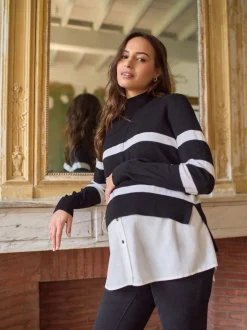 Seraphine Pulls et Chemises de Grossesse et d'Allaitement en laine et Coton mélangés Outlet