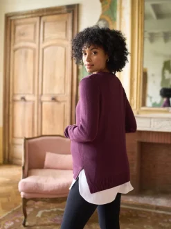 Seraphine Pulls et Chemises en Coton Blend Grossesse et Allaitement Clearance