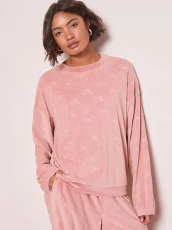 Friends Like These Pyjama à manches longues en relief avec nœud Hot