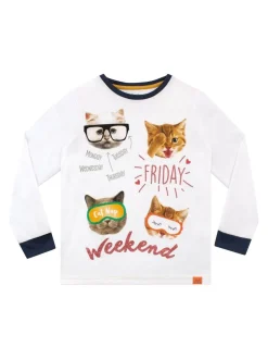 Harry Bear Pyjama motif chats Discount