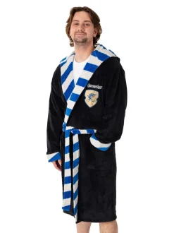 Vanilla Underground Ravenclaw noir/bleu - Peignoir Harry Potter à capuche Sale