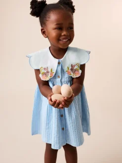 Next Rayé bleu - Robe d’été à col (3mois à7ans) Sale