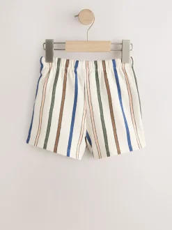 Next Rayé pastel Jaune et pastel sauge Vert - Lot de 3 shorts texturés (3mois à7ans) Hot