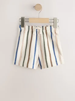 Next Rayé pastel Jaune et pastel sauge Vert - Lot de 3 shorts texturés (3mois à7ans) Hot