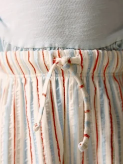 Next Rayé rouge et bleu écru - Pantalon large (3 mois-7 ans) New