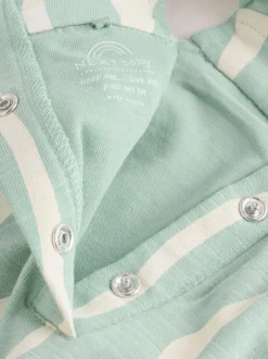 Next Rayé vert sauge - Barboteuse longue en jersey pour bébé (0mois3ans) Sale