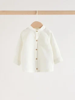 Next Rayure blanche/orange - Ensemble chemise et pantalon bébé (0mois-3ans) Clearance