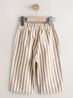 Next - Pantalon large à enfiler (3mois-7ans) Rayure fauve/blanche Sale