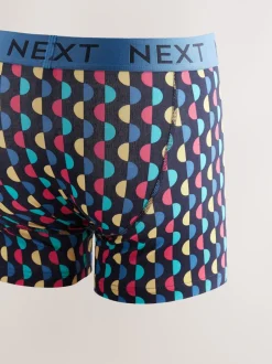 Next - Lot de 10 - Boxers avec ouverture sur le devant Rayures à pois pop bleu marine Online