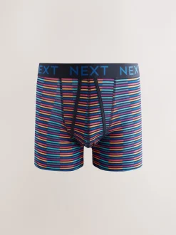 Next - Lot de 10 - Boxers avec ouverture sur le devant Rayures à pois pop bleu marine Online