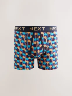 Next - Lot de 10 - Boxers avec ouverture sur le devant Rayures à pois pop bleu marine Online