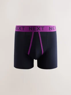 Next - Lot de 10 - Boxers avec ouverture sur le devant Rayures à pois pop bleu marine Online