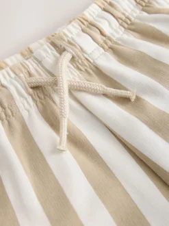 Next Rayures ciment/écru - Short en jersey (3mths-7yrs) Sale