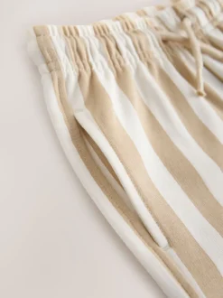 Next Rayures ciment/écru - Short en jersey (3mths-7yrs) Sale