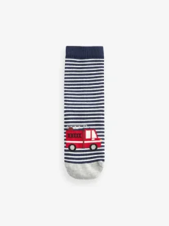 Next - Paquet de chaussettes en coton riche 7 Rayures de véhicule