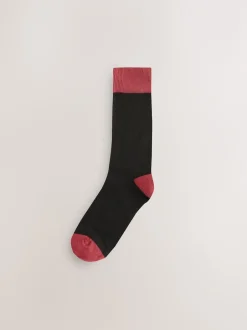 Next - Lot de 7 - Chaussettes riches en coton pour homme Rayures noires