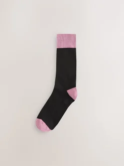 Next - Lot de 7 - Chaussettes riches en coton pour homme Rayures noires