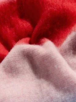 Love & Roses - Écharpe brossée Rayures roses et bleues Outlet