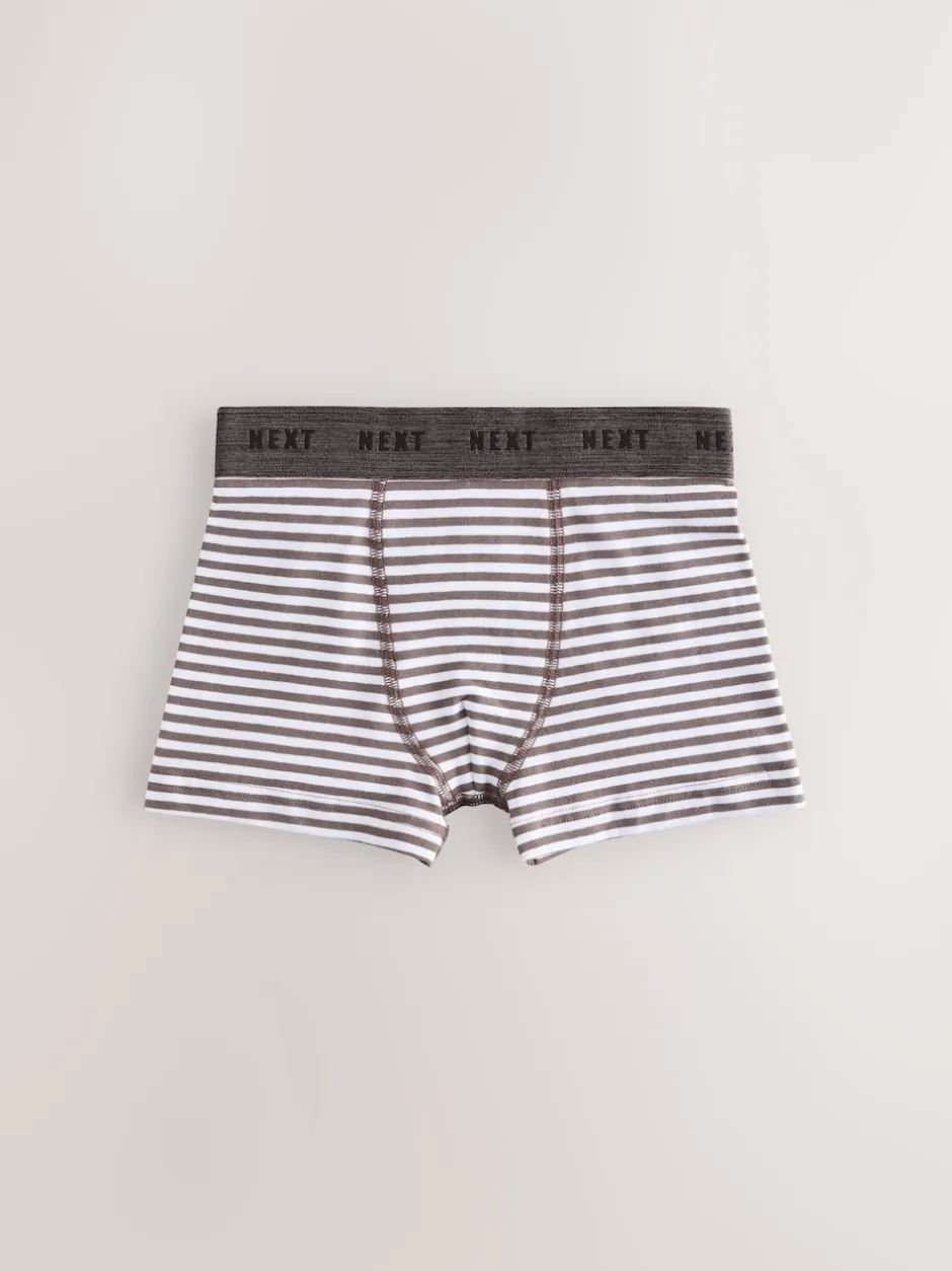 Next - Lot de 5 malles à motif junior (1.5-16ans) Rayures vertes/écrues Sale