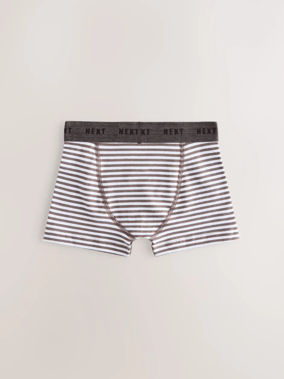 Next - Lot de 5 malles à motif junior (1.5-16ans) Rayures vertes/écrues Sale