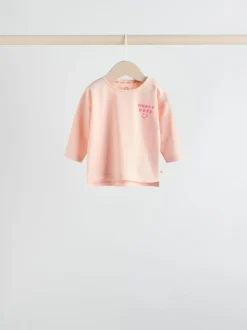 Next Rayure/slogan rose - Hauts bébé à manches longues Lot de 4 (0mois2ans) Online