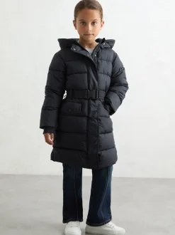 Reiss Alys Doudoune longue à capuche Discount