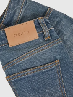 Reiss Belinda Coupe droite Turn-Up Jeans Discount