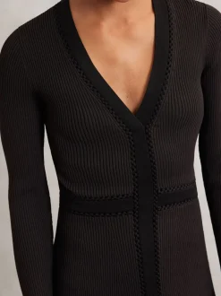 Reiss Laura Robe en maille Sale