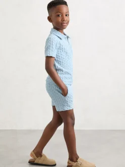 Reiss Piro Short texturé en tissu éponge Online
