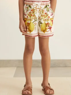 Reiss Sammie | Short NYBG en satin à imprimé floral