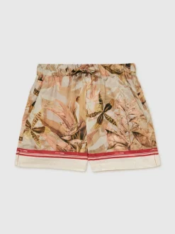 Reiss Sammie | Short NYBG en satin à imprimé floral Sale