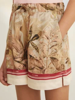 Reiss Sammie | Short NYBG en satin à imprimé floral Online