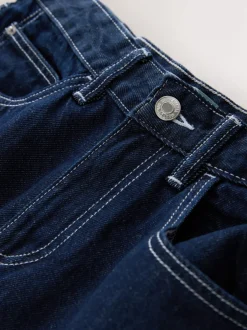 Next Rinse - Jean Boyfriend Jambe large Milieu Relevé New