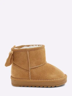 River Island Bottes doublées en suédette à nœud pour fille Outlet