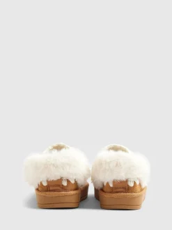 River Island chaussons Whipstch en fourrure Online