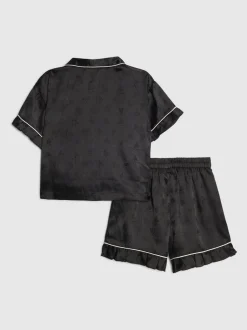 River Island Ensemble chemise et pyjama court en satin fille