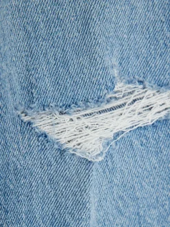 River Island Jean droit déchiré New