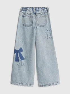 River Island Jean Jambe large en patchwork avec nœud Clearance