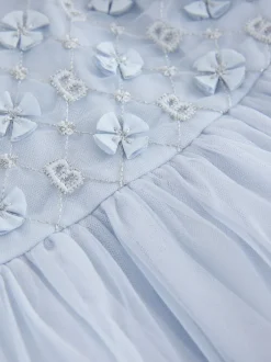 Baker by Ted Baker Robe bleue en maille brodée Clearance