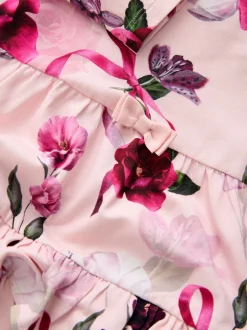 Baker by Ted Baker Robe rose en jersey à ourlet à volants fleuri Sale