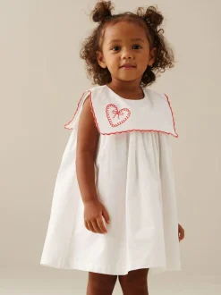 Angel & Rocket Robe brodée Betty à col festonné Discount