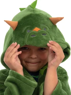 Harry Bear Robe de chambre en polaire dinosaure avec 3D cornes et pointes Discount