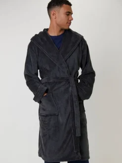 Loungeable Robe de chambre texturée à capuche pour homme Hot