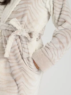 Loungeable Robe de chambre mi-longue à capuche Ombre Tiger Discount