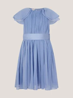 Monsoon Robe de demoiselle d’honneur Ava en mousseline à manches cape Hot